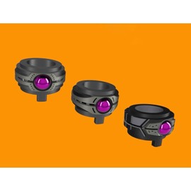 HGUC MS Modification Mono Eye Detail Up Parts by PLA 3D Printer (HG 1/144 High Mobility Zaku Ground D-15, Pack of 6)