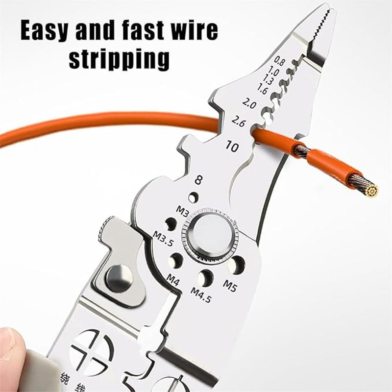 1 pcs Multifunctional Wire Stripper Crimper Cable Cutter Pliers,Wire Strippers