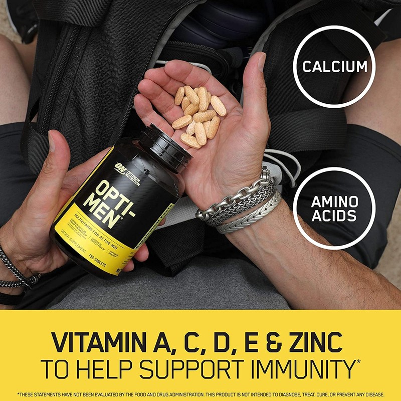 Optimum Nutrition Opti-Men, Vitamin C, Zinc and Vitamin D, E,