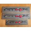 6Pcs Kit Sierra HD AT4X Emblem 3D Badges Letter Nameplate