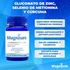 Selenio de Metionina, Gluconato de Zinc, Curcuma 140 Tabletas Magnium