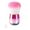 ZzDog Brocha Kabuki Redonda Suave Base Rosa Y Blanco Tornasol