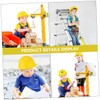 2Pcs Construction Party Hats Hard Hats for Dress Up for