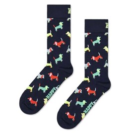 Happy Socks 2-Pack Puppy Love Sock Dackel Socken (DE/NL/SE/PL, Numerisch, 41, 46, Regular, Regular, Mehrfarbig)