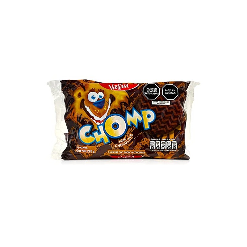 Victoria Galleta Chomp Sabor Chocolate | Chomp Peruvian Chocolate Cookie