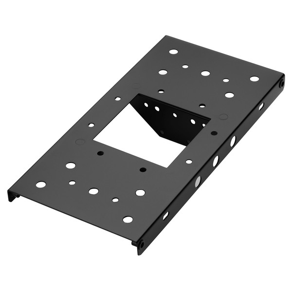 ARCHITECTURAL MAILBOXES 4x4 Steel 7540B-10 Mailbox Adapter Plate, 4" x 4", Black
