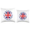London Crown Badge Throw Pillow