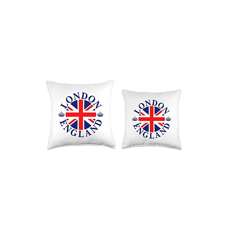 London Crown Badge Throw Pillow