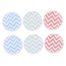 WOONEKY 6pcs Rounded Puff Makeup Pads Comfortable Velour Cosmetics Accessories for Washing Makeup Application Suitable for Home Salon Use for Beginners and Professionals