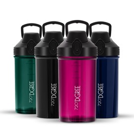 720°DGREE Fitness Shaker "uberShaker" - 550 ml - Premium Protein Shaker - Leak-Proof, BPA-Free - Shaker Cup, Mixing Cup for Creamy Protein Shakes, Gym, Workout, Nutrition - Without Powder Compartment