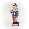 Alpine Corporation 12" H Uncle Sam Gnome of The Brave