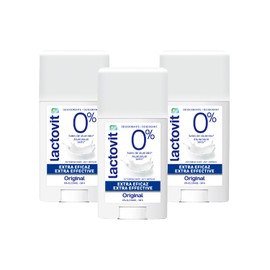 Lactovit Original Desodorante Barra Piel Normal-Seca Extra Eficaz 3x60 ml