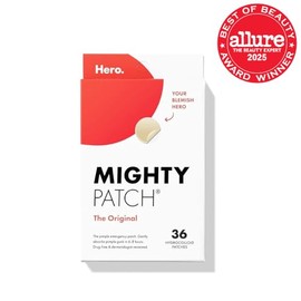 Mighty Patch™ Original de Hero Cosmetics – El parche hidrocoloide #1 para acné y espinillas para reducir granos y puntos blancos en un uso; Adhesivos 