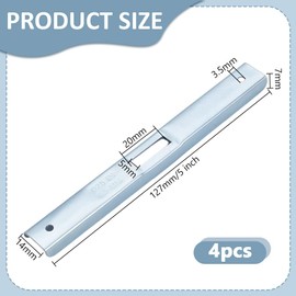 OLYCRAFT 4Pcs Portable Chainsaw Depth Gauge File Guide Tool 0.25 In/6.3mm Iron Drop Depth Gauge Tool Steel File Guide Tools for Chain Saw Oregon Raker Removal Accessories