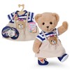 BABY born Teddy Abito a righe con applicazione di orsetto