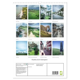 Roadtrip durch Südengland (Wandkalender 2025 DIN A3 hoch), CALVENDO Monatskalender [Calendar] Christian Stiller