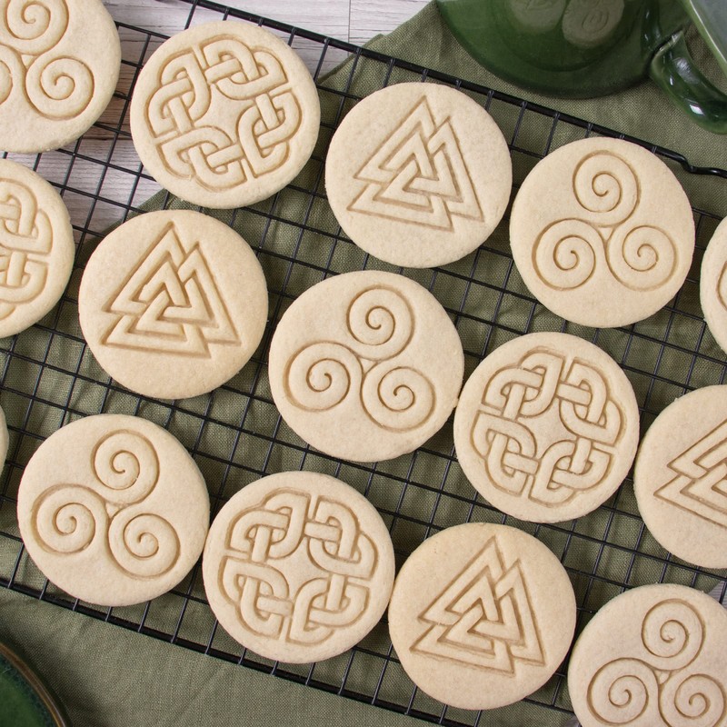 Set of 3 Nordic Runes Cookie Cutters (Celtic Tortoise Knot,