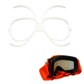 WJccsee Universal Ski & Snowboard Goggles Prescription Adapter - Optical Insert for Glasses, Flexible TR90 Frame, Fits Most Goggles for Men & Women, Ideal for Skiing, Motocross, and Outdoor Sports