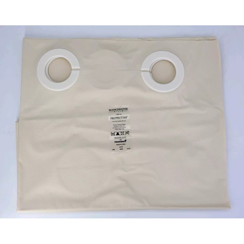 Manchester Mills Protect360° Shower Curtain 42x72 Petite Dot Beige Microban®