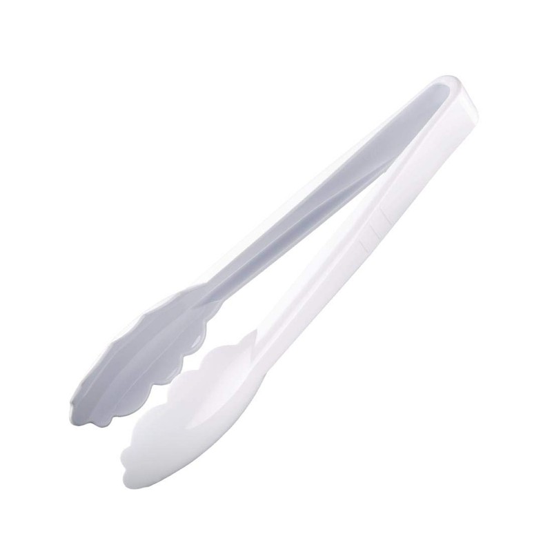 Kristallon White Tongs 9In Kitchen Buffet Cooking Food Serving Utensil