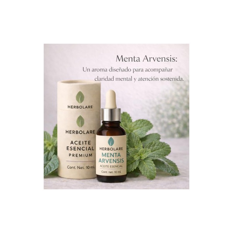 Herbolare Menta Arvensis 10 ml, Aceite Esencial 100% Puro