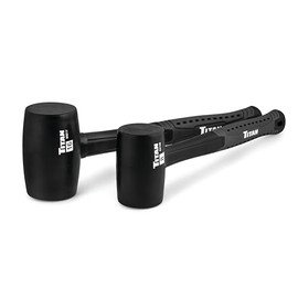 Titan 63130 2-Piece Rubber Mallet Set, Includes 8oz and 16oz