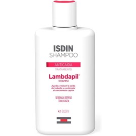 ISDIN Lambdapil, Shampoo Anticaída, Ayuda a Reducir la Caída del Cabello y Estimula el Crecimiento Capilar, 200ml