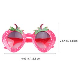 OATIPHO Strawberry Funny Fashion Accessory for Parties and Celebrations Creative Fruit Sunglasses for Men and Women Ideal for Costume Parties and Theme Parties