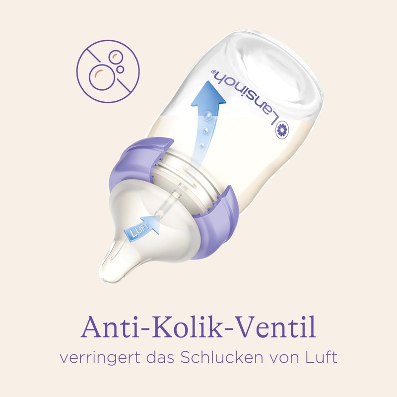 Lansinoh Baby Bottle Starter Set - Baby Bottle in 160
