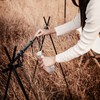 Camping Hanging Rack with Hooks Foldable Aluminum Alloy Portable Stand