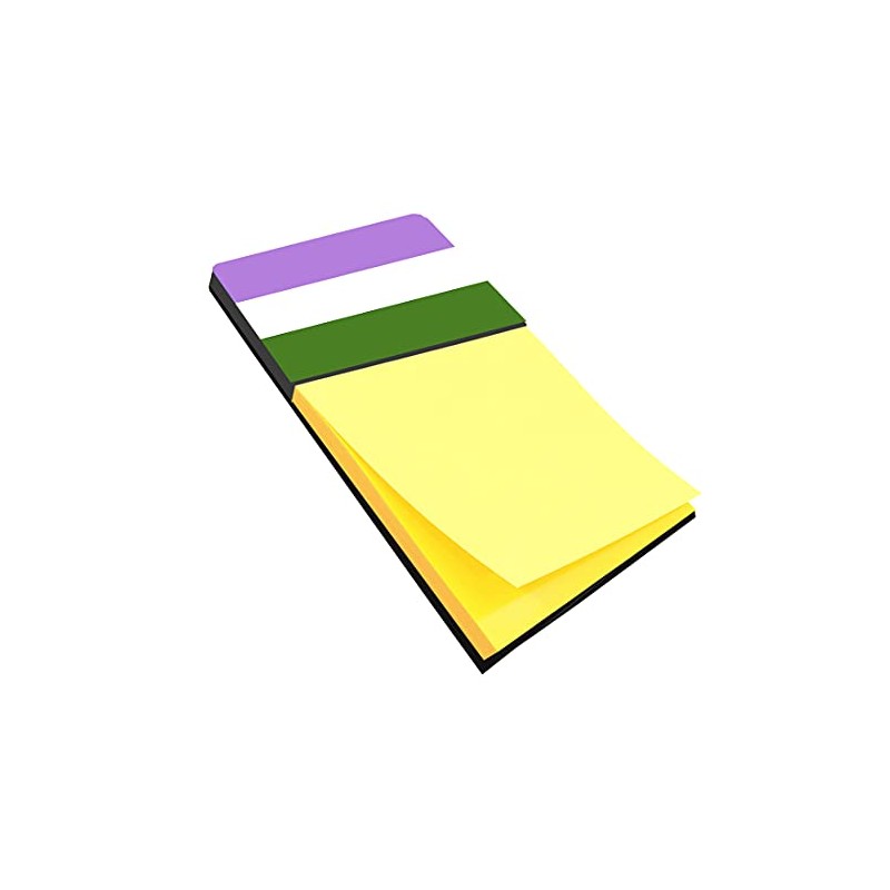 Caroline's Treasures Genderqueer Pride Sticky Note Holder