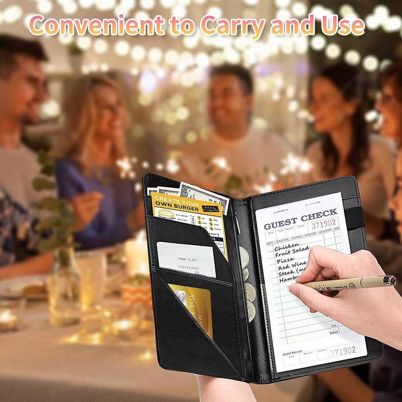 Server Book for Waitress, Waiter Book Server Wallet Fit Serving