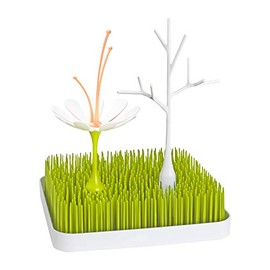 Boon Grass Countertop Baby Bottle Drying Rack with Stem & Twig Accessories, 10.5x7x11.5 Inch (Pack of 1)