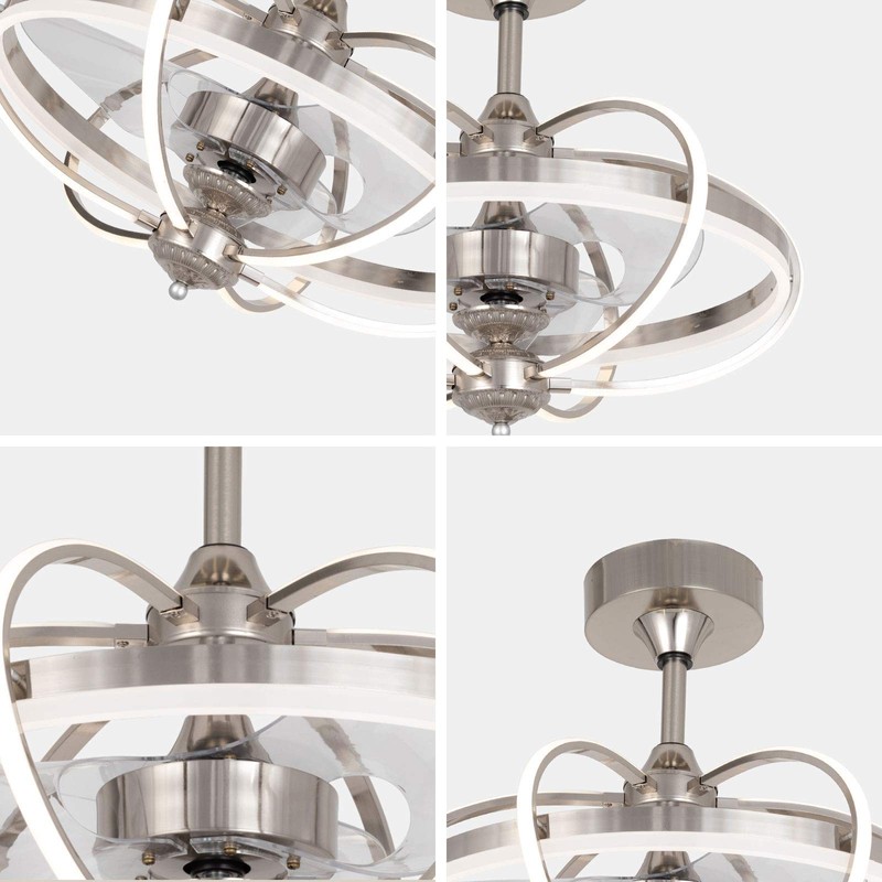 Gdrasuya10 23 inch Lighting Modern Ceiling Fan Light with Remote
