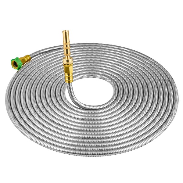 SKYWARD 304 Stainless Steel Garden Hose with Brass Garden Hose