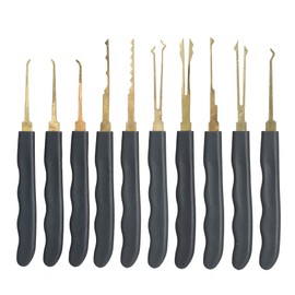 24pcs Lock Unlocking Picking Set Kit Tool with Transparent Practice Training Padlock Lock for Locksmith Beginners and Professional ALKOY