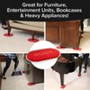 Bulbhead Ruby Movers - Furniture Moving Pads Chair Sliders, Hardwood