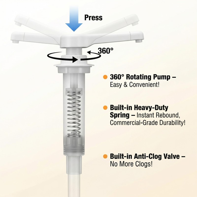 Universal 2-Pack Replacement Pumps for Nacho Cheese/Hot Fudge/Syrup Dispensers –