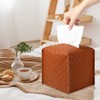 Tissue Box Cover, Leather Tissue Box Holder, Square Tissue Holders