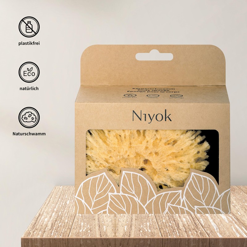 4025 Niyok® Natural Sponge • Soft Natural Bath Sponge •