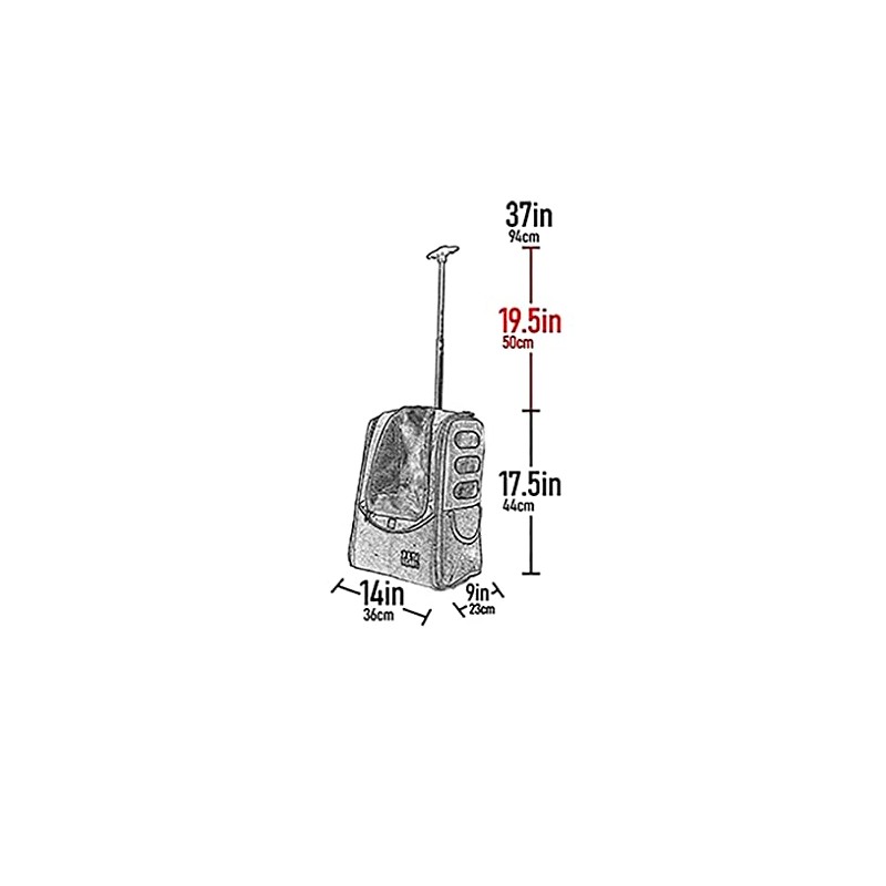 Pet Gear I-GO2 Roller Backpack, Travel Carrier, Car Seat for