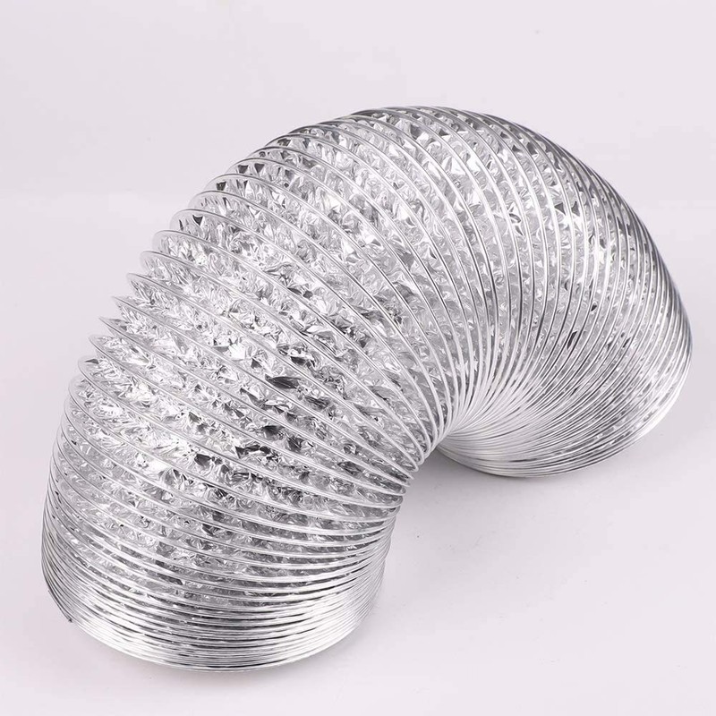 Batreetek Duct Hose, Aluminum, Flexible Duct, Ventilation, Exhaust Duct, Bellows