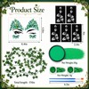 13 Pcs Halloween Poison Ivy Costume Accessories, Ivy Green Leaf