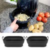 2 PCS Fryer Silicone Basket Nonstick Silicone Pot Fryer Liners