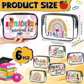 Bolsas de maquillaje transparentes para supervivencia, kit de cosméticos para playa, crucero, natación, enfermera, profesor, danza, alegría, regalo de verano, PVC, impermeable, bolsa de aseo