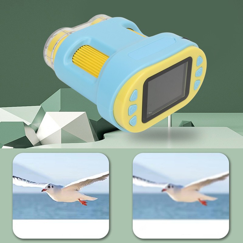 Handheld Mini Microscope Toy Multifunctional 2 Inch Screen 1080P 1000X