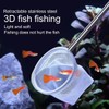 AIMALL Premium Retractable Stainless Steel Fishing Net for Fish Tanks,