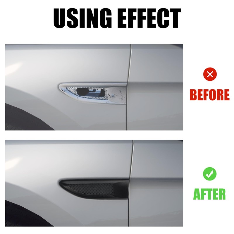 JERBOR 2PCS Car Side Vents for Ford Taurus 2013-2019, Decorative
