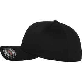 Flexfit 6277-Flexfit Wooly Combed, Cappellino da baseball Unisex - Adulto, Nero (Blk/Blk), L-XL