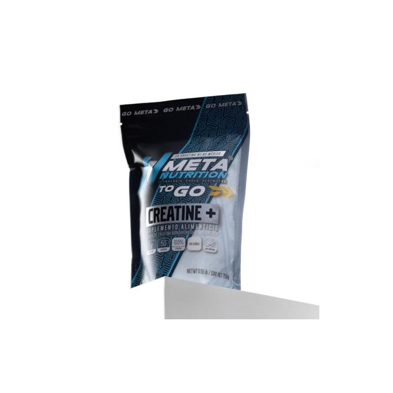 Meta Nutrition Creatina Monohidratada Micronizada Pura. 250gr, 50 Porciones. 100%